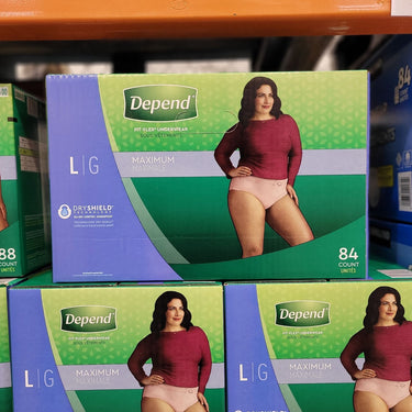 Image of Depend Underwear For Women, Large, 84-Pack - 1 x 4494 Grams